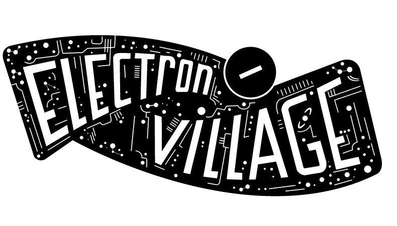 Electron Village Theme Camp Sign